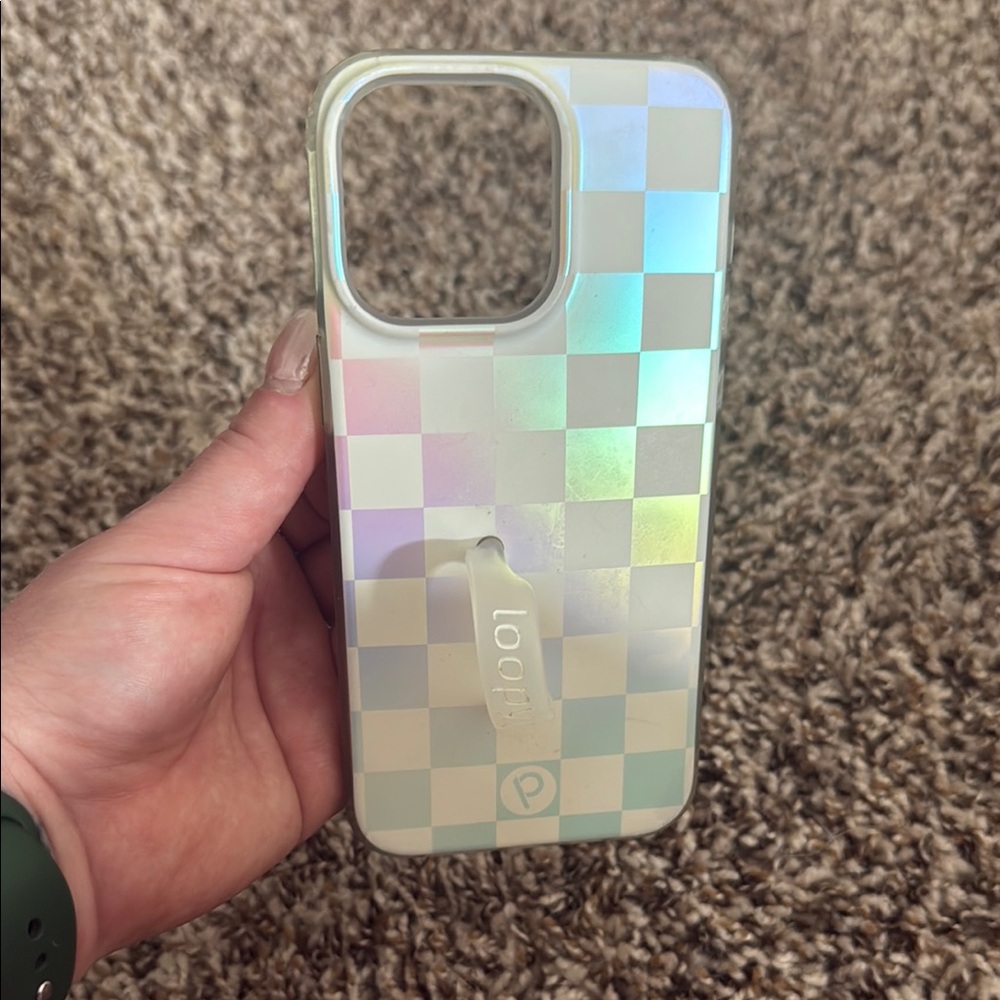 Pearl Checkered IPhone 15 Pro Max Case